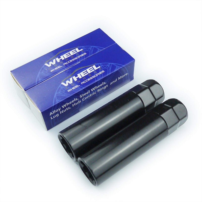 WHEEL CONNECT Lug Nuts Key for Spline Drive Lug Nuts and Bolts, 7 Points Socket ï¼Œ21 mm (13/16â€) & 22 mm (7/8â€) Hex, Black Finish. Pack of 2. - Image 1